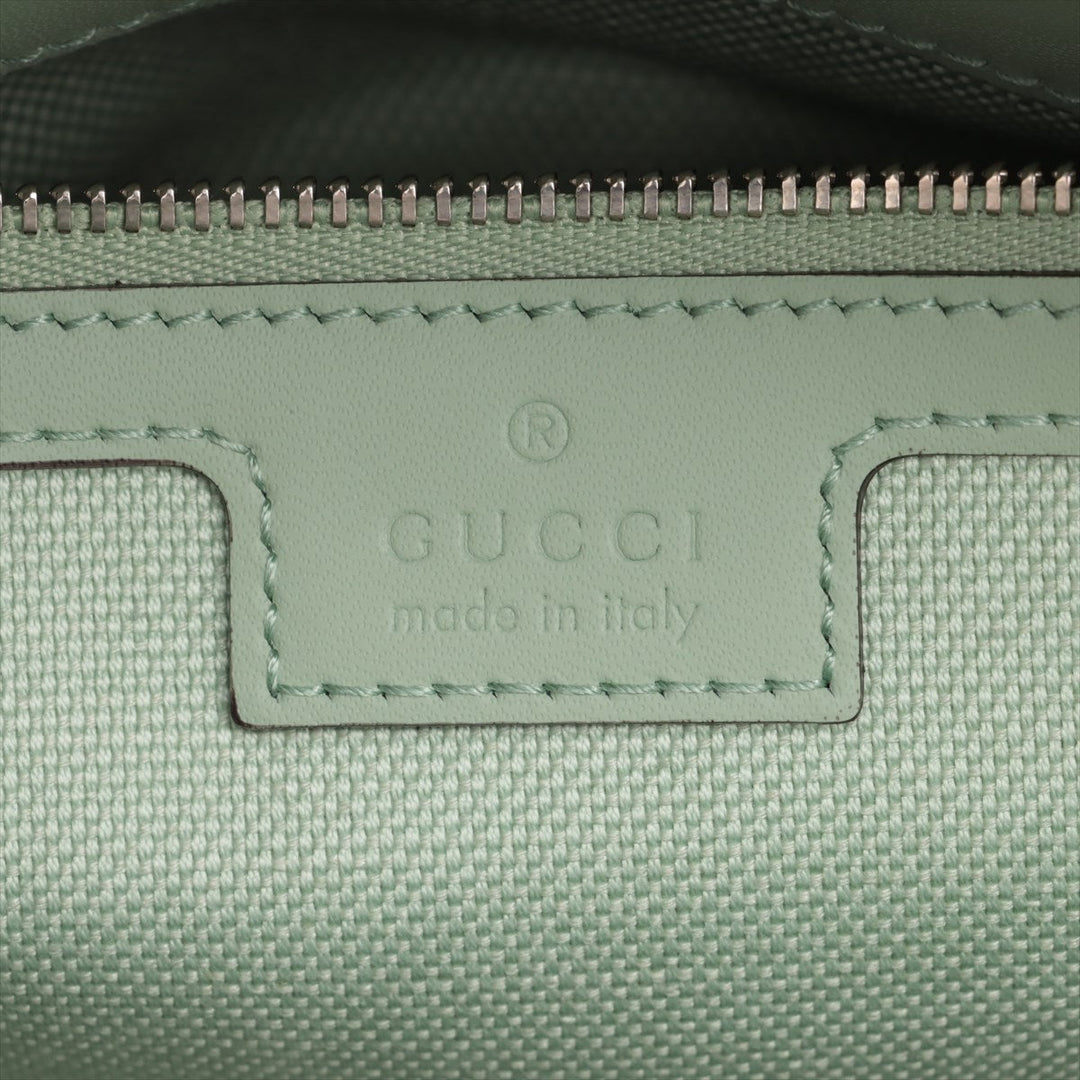 Gucci Ophidia Canvas Leather Two-Way Handbag Mint Green