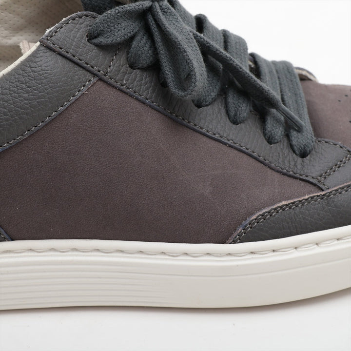 Brunello Cucinelli Leather Suede Sneaker Brown x Gray