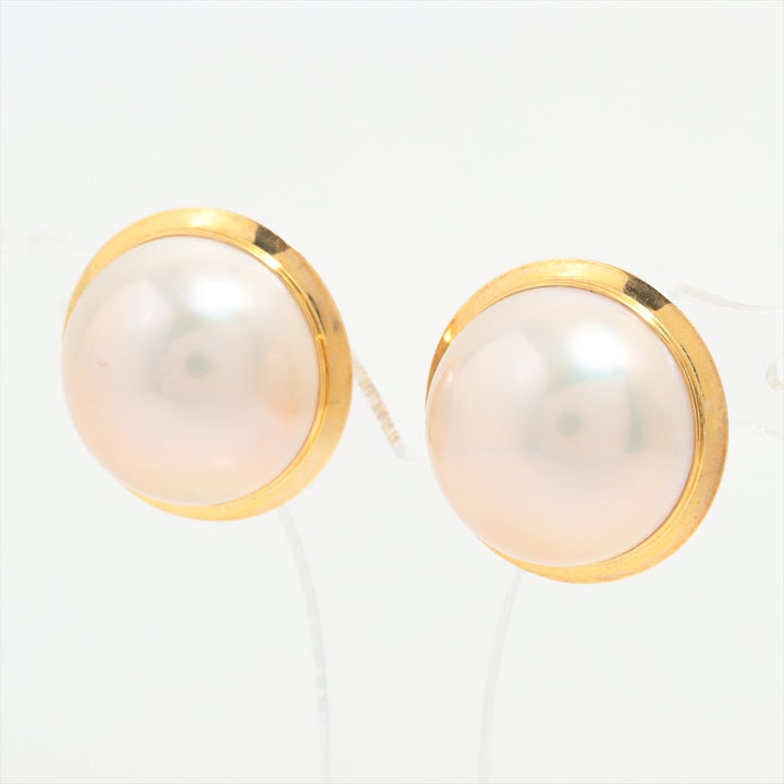 Mabe Round Pearl Clip-on Earings