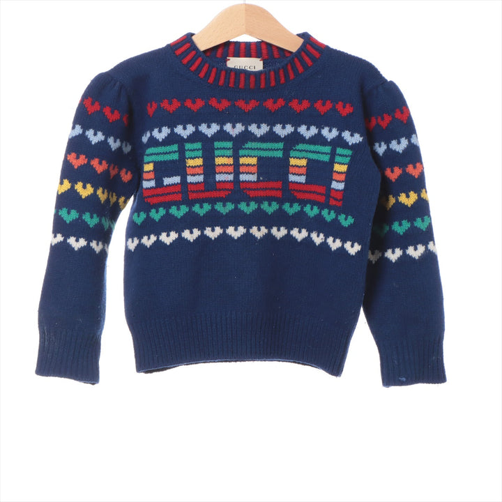 Gucci Wool & Cashmere Knit  Sweater Blue