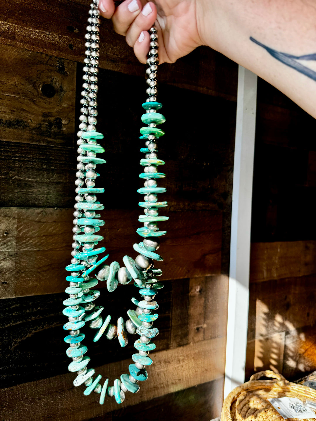 22 inch - NFR collection - sterling silver and turquoise