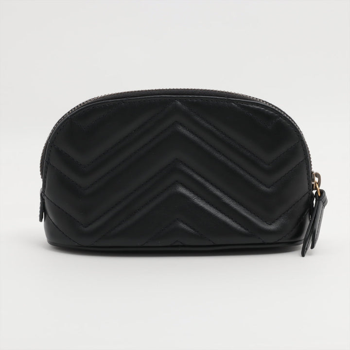 Gucci GG Marmont Leather Pouch Black