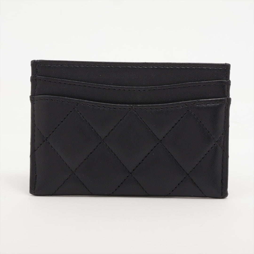 Chanel Matelasse Lambskin Card Case Black