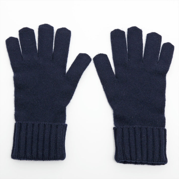 Louis Vuitton Damier Gloves Cashmere Navy Blue