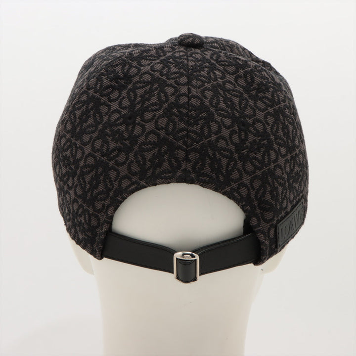 Loewe Anagram Jacquard Cap Black