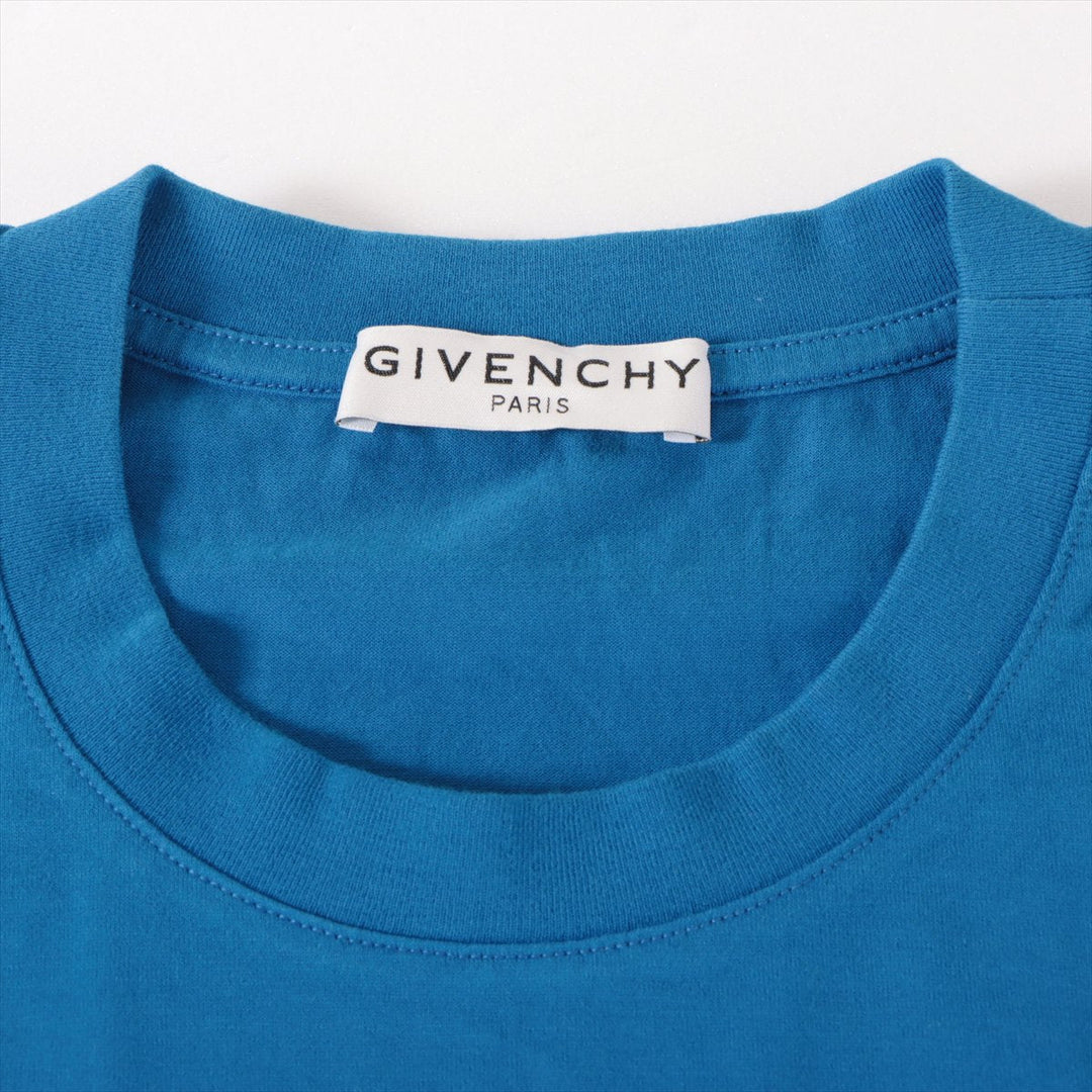 Givenchy Logo Print Cotton T-shirt Blue