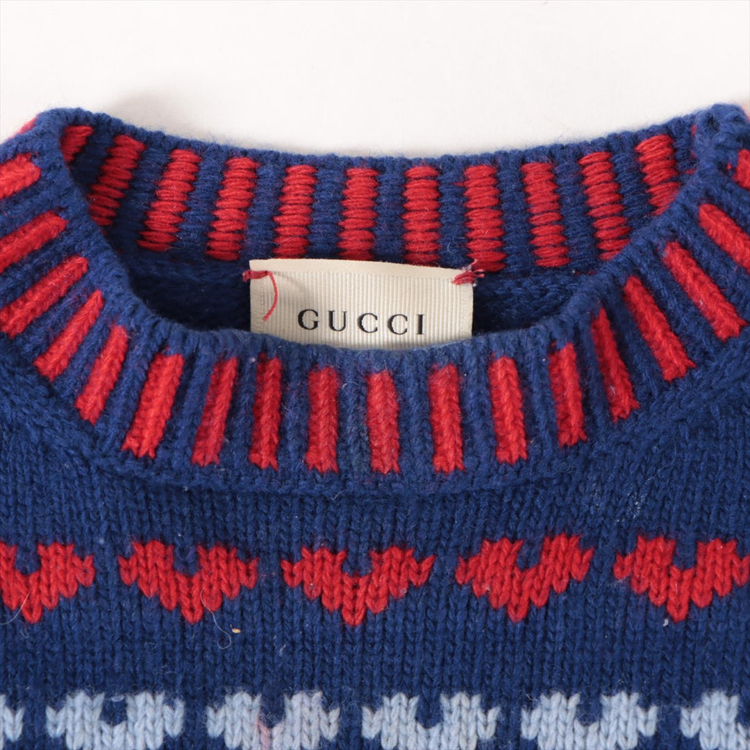 Gucci Wool & Cashmere Knit  Sweater Blue