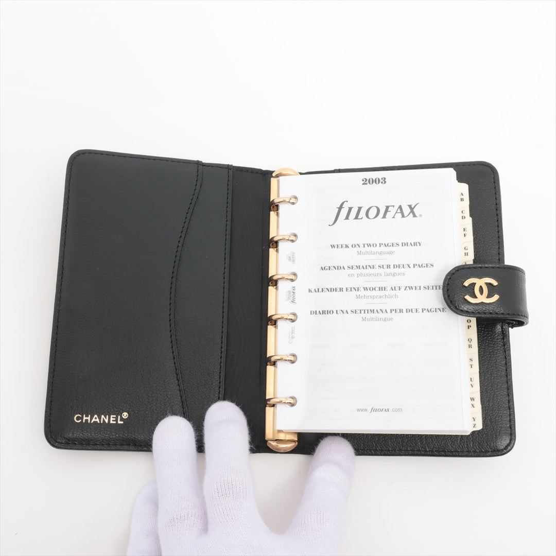 Chanel CC Logo Leather Notebook Cover