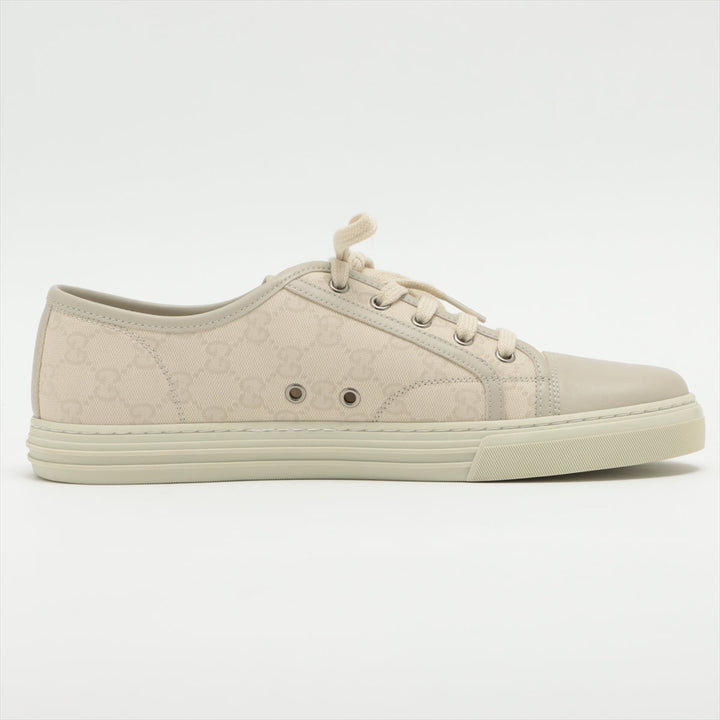 Gucci GG Canvas & Leather Sneakers Cream