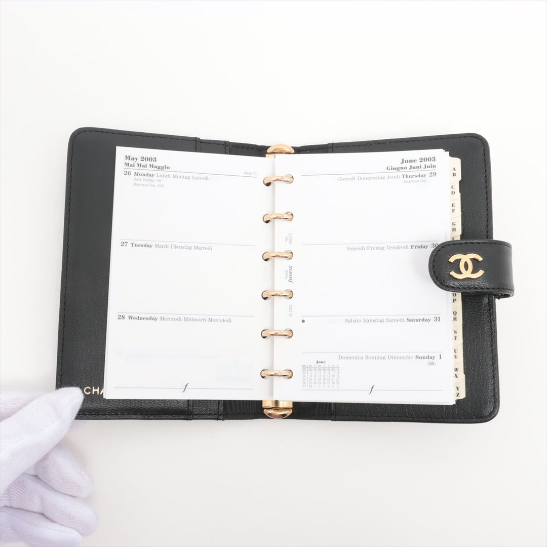 Chanel CC Logo Leather Notebook Cover