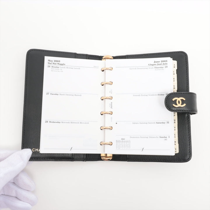 Chanel CC Logo Leather Notebook Cover