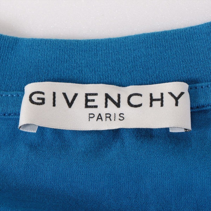 Givenchy Logo Print Cotton T-shirt Blue