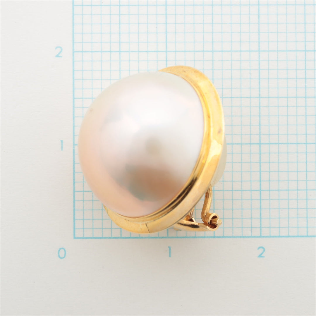 Mabe Round Pearl Clip-on Earings