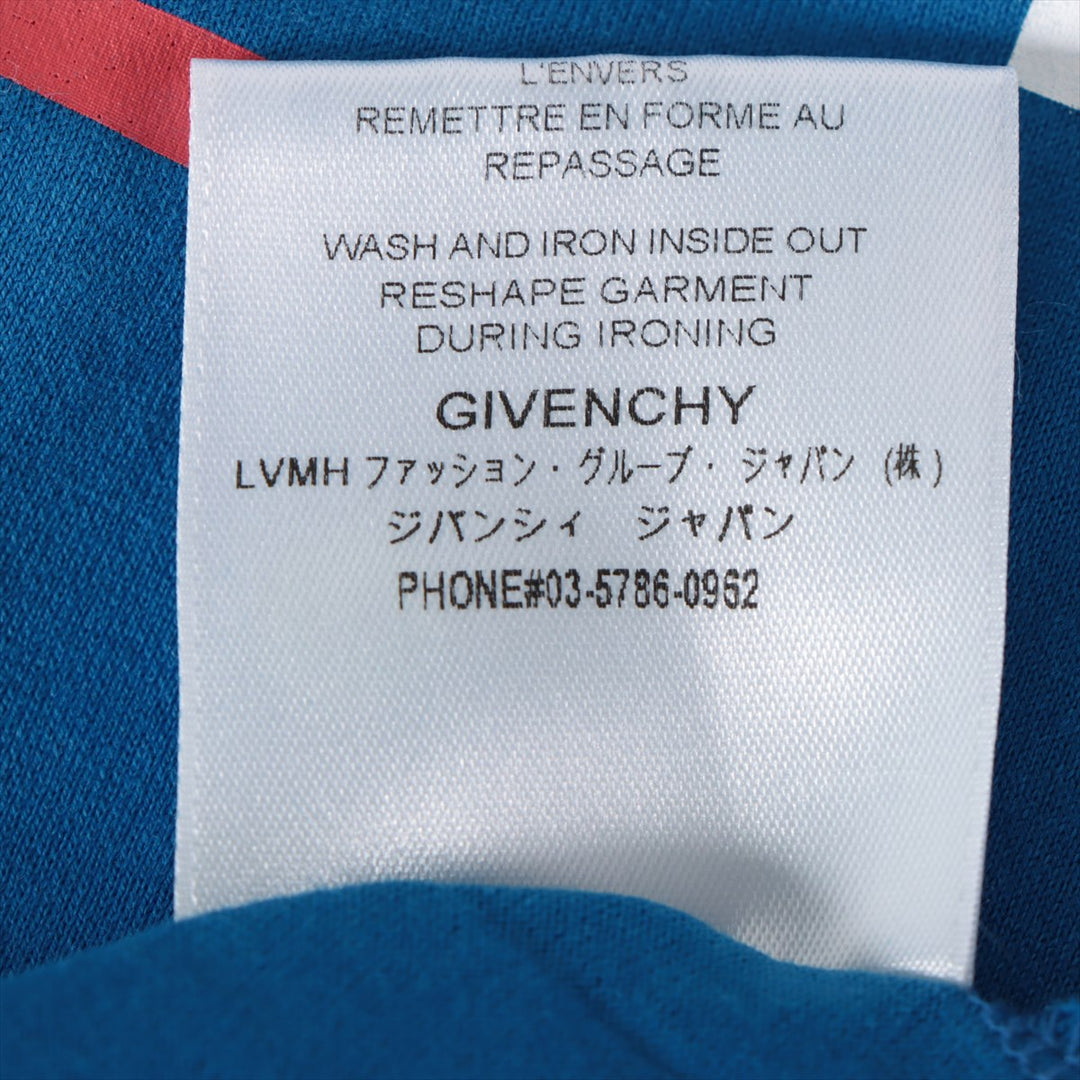 Givenchy Logo Print Cotton T-shirt Blue