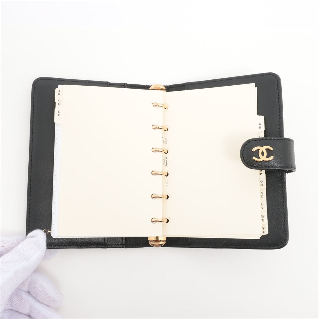 Chanel CC Logo Leather Notebook Cover