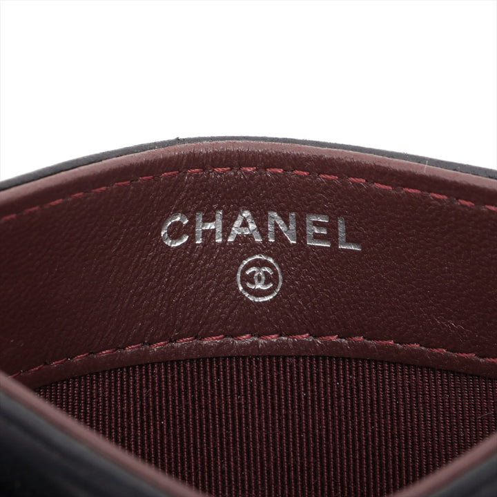 Chanel Matelasse Lambskin Card Case Black