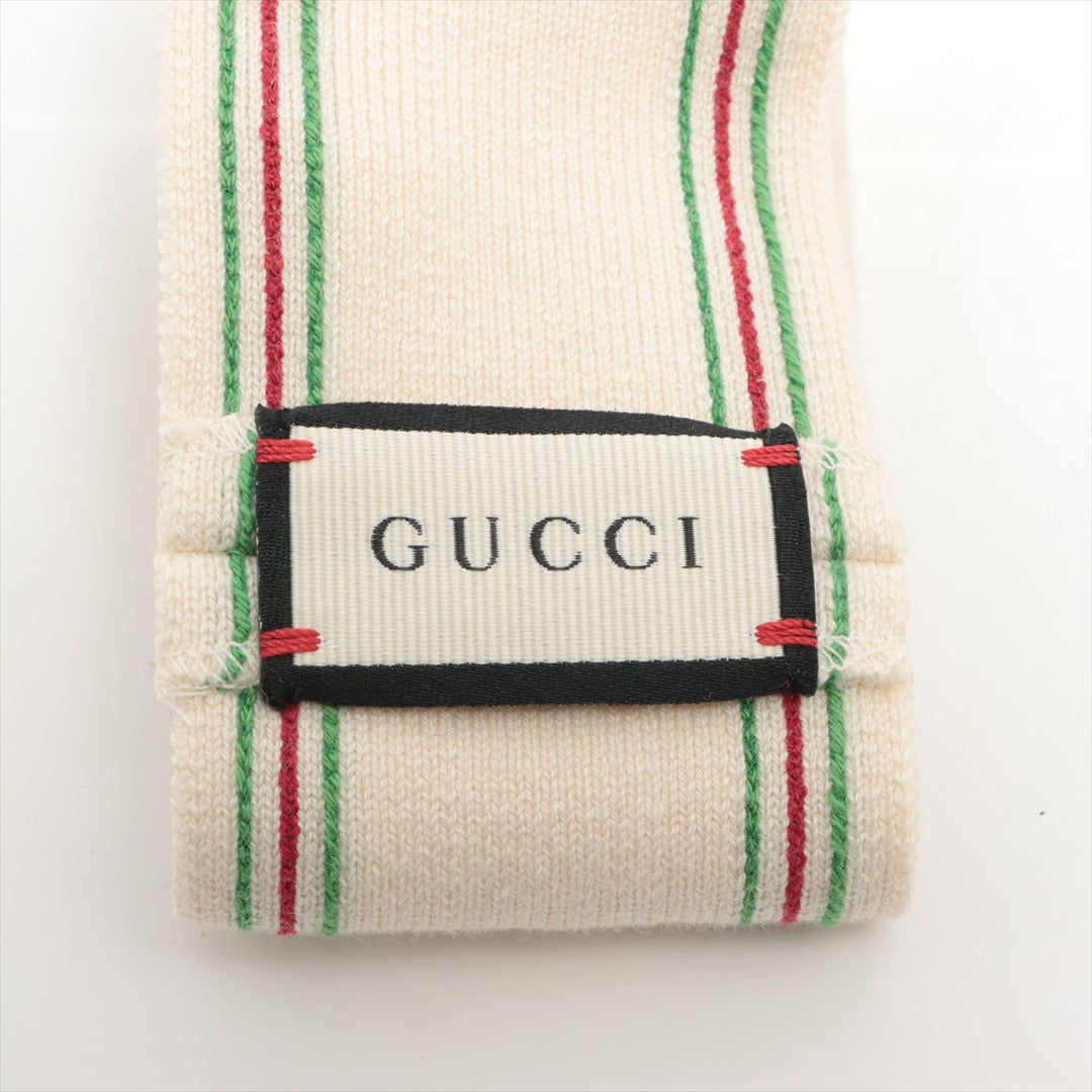 Gucci Interlocking G Headband and Wrist Cuffs White