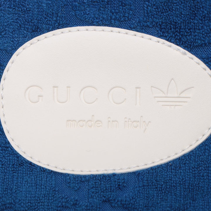 Gucci x Adidas GG Pattern Platform Slide Blue