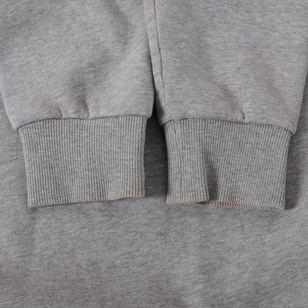 Burberry Embroidered Logo Cotton Sweatshirt Gray