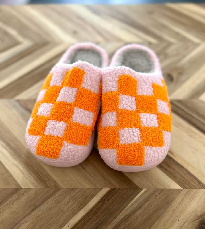 Orange and Pink Slippers